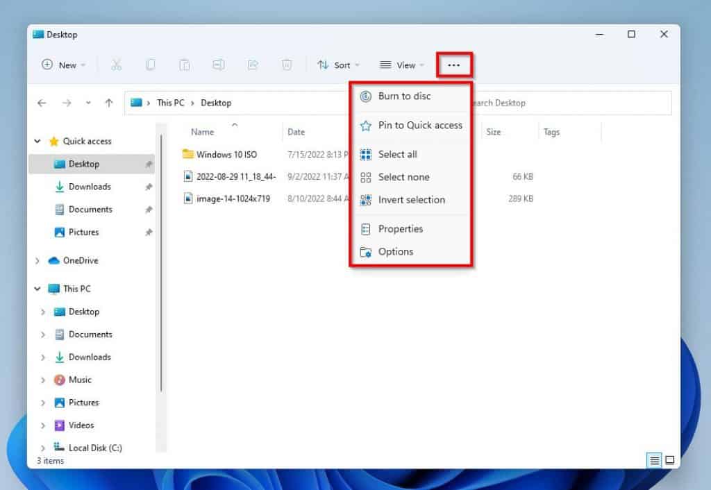 Windows 11 File Explorer Menus Explained
