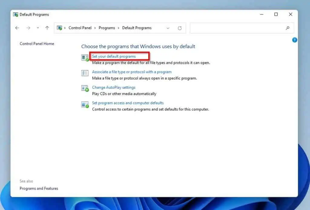Set Chrome As Default Browser In Windows 11 Via Control Panel