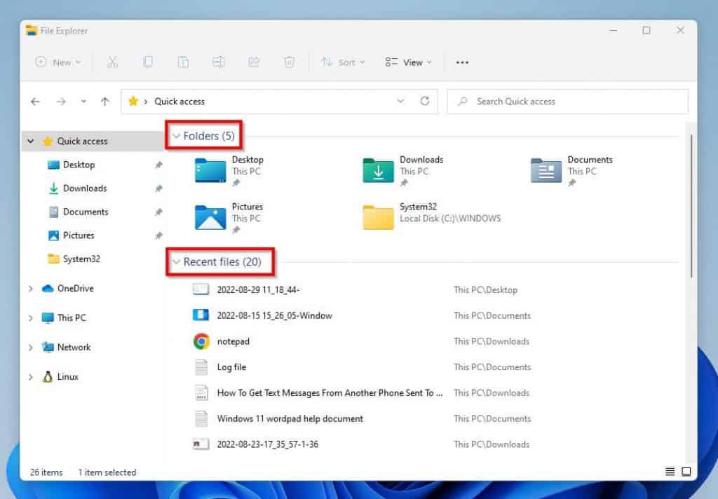 How To Customize “Quick access” In Windows 11 File Explorer