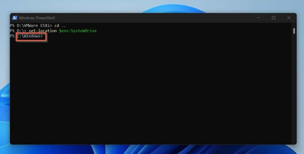 How To Use PowerShell CD (Set-Location) To Change To Root Directory