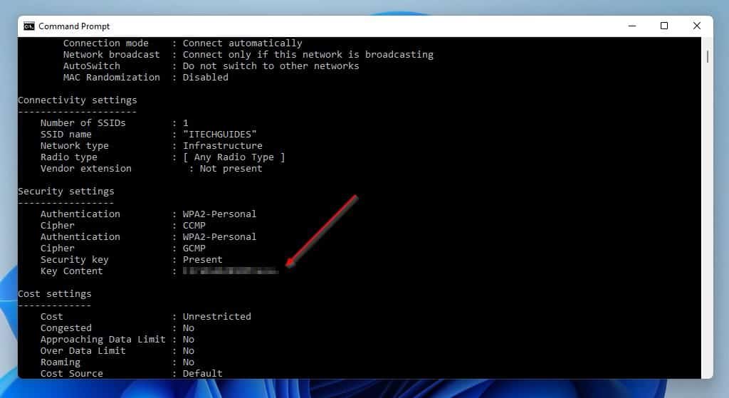 See WiFi Password In Windows 11 Through Command Prompt