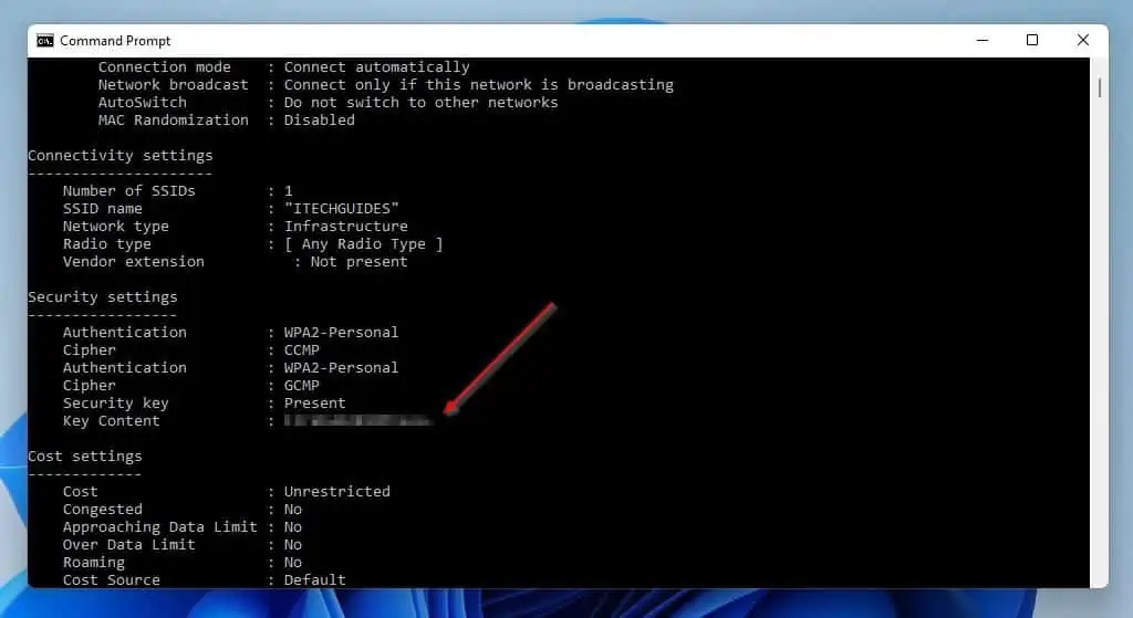 See WiFi Password In Windows 11 Through Command Prompt 