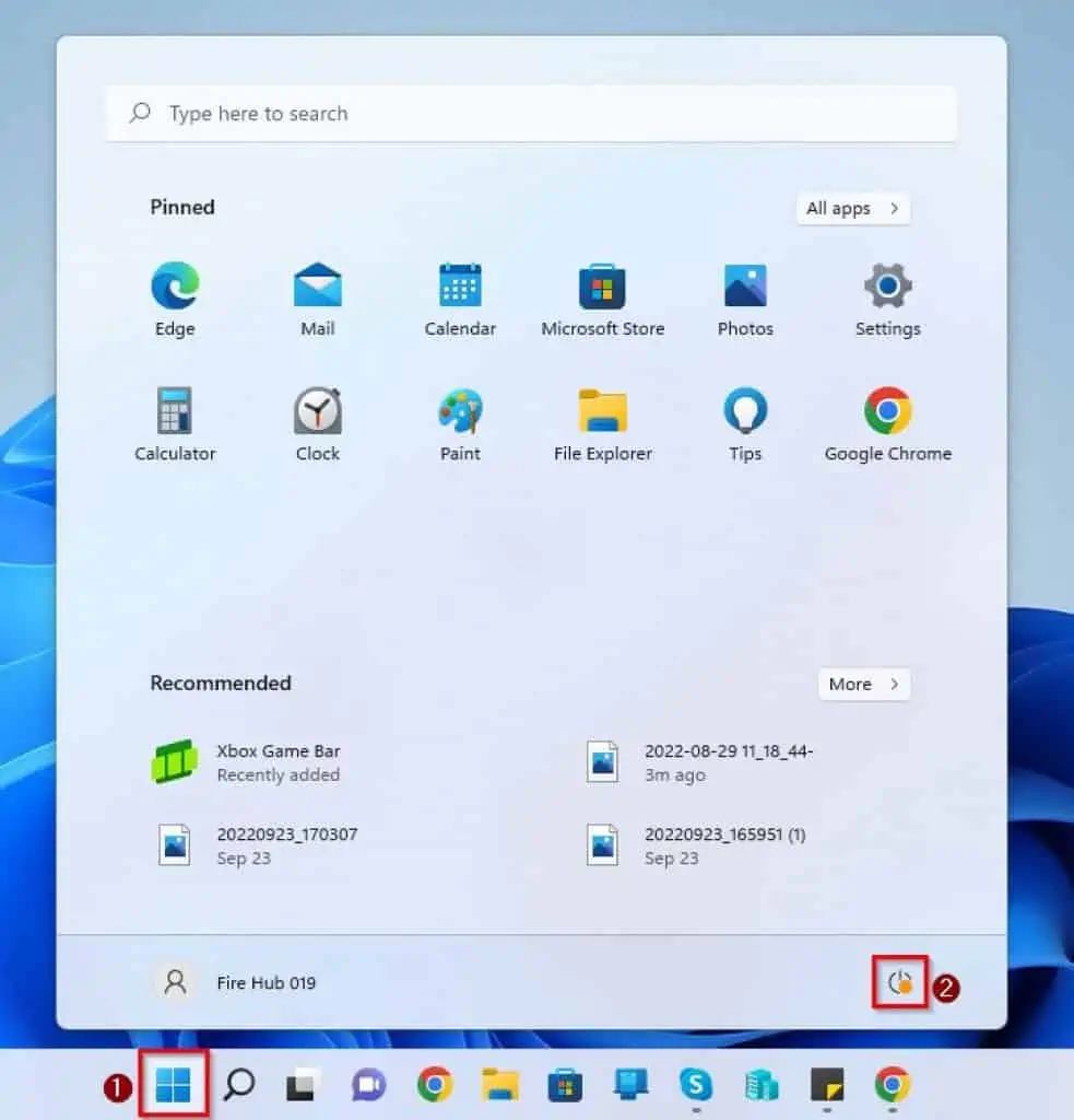 Shut Down Windows 11 Through Start Menu