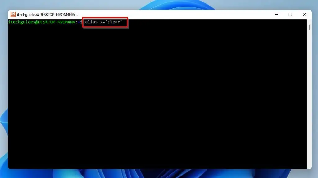 Clear Terminal Screen In Linux Using An Alias