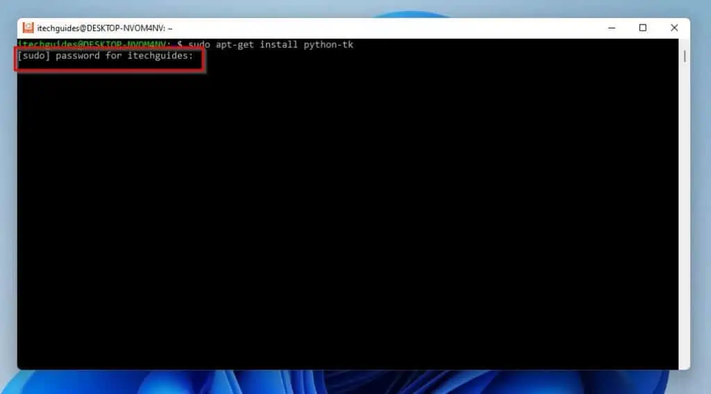 Install Tkinter In Linux Through Terminal 