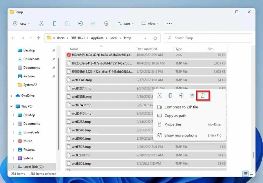 Fix Windows 11 If It's Running Slow By Deleting Temporary Files