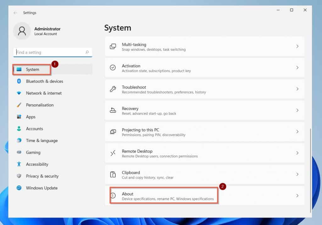 Check That Your PC Meets The Prerequisite To Install Ubuntu on your Windows 11