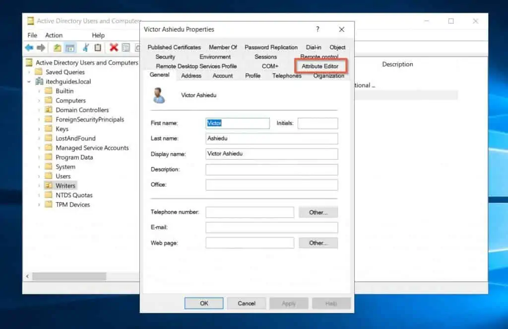 How To View Distinguished Name (DN) In Active Directory With Active Directory Users And Computers (ADUC)