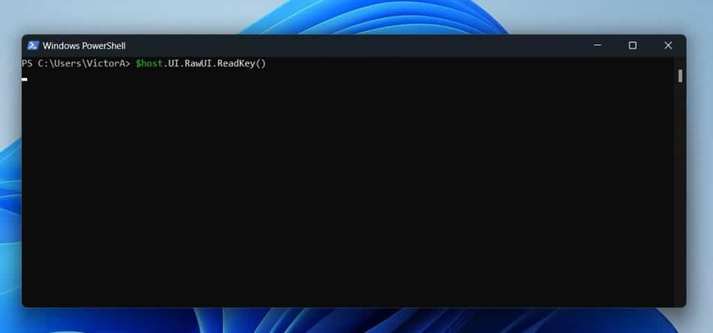 pause A PowerShell Script With The $host.UI.RawUI.ReadKey() Method