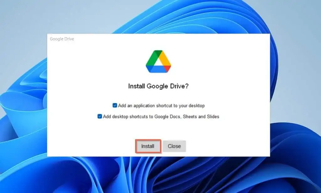 Steps To Replace Microsoft Office With Google Docs - step 1: Install Google Drive For Windows