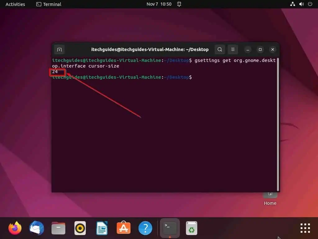 Make Cursor Bigger In Ubuntu Via Terminal  