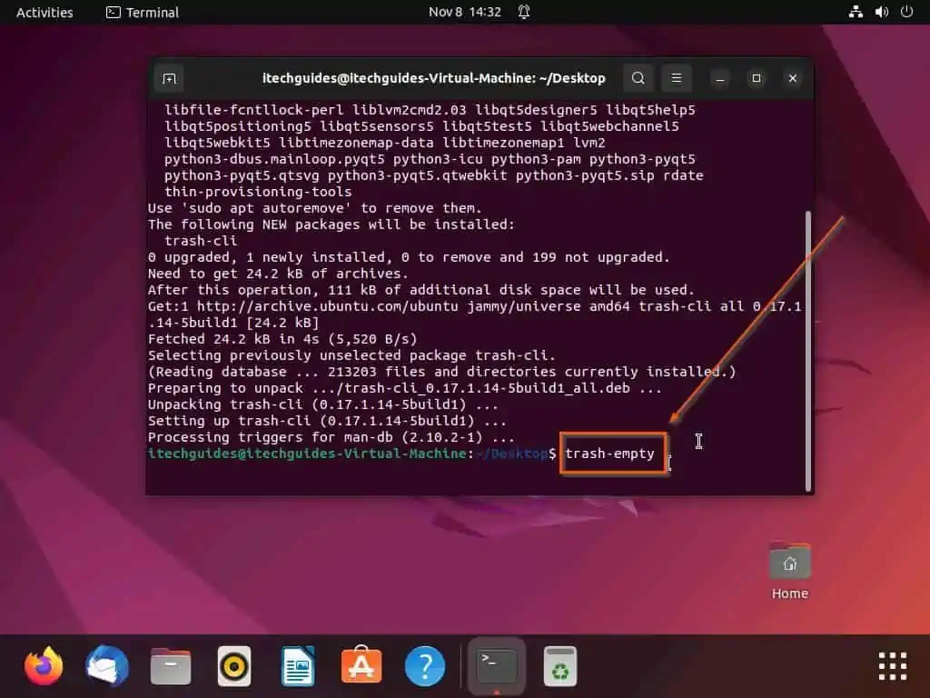How to Empty Trash in Ubuntu Itechguides