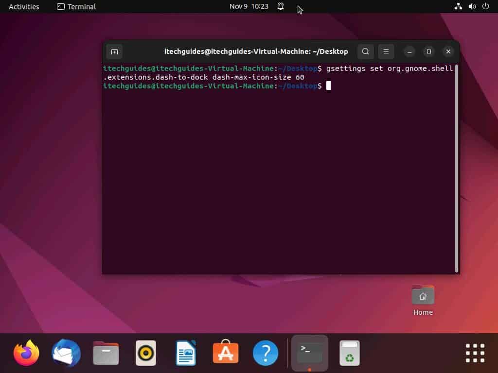 Change Taskbar Size In Ubuntu Through Terminal