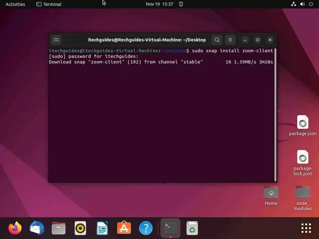 Install Zoom On Ubuntu Via Terminal