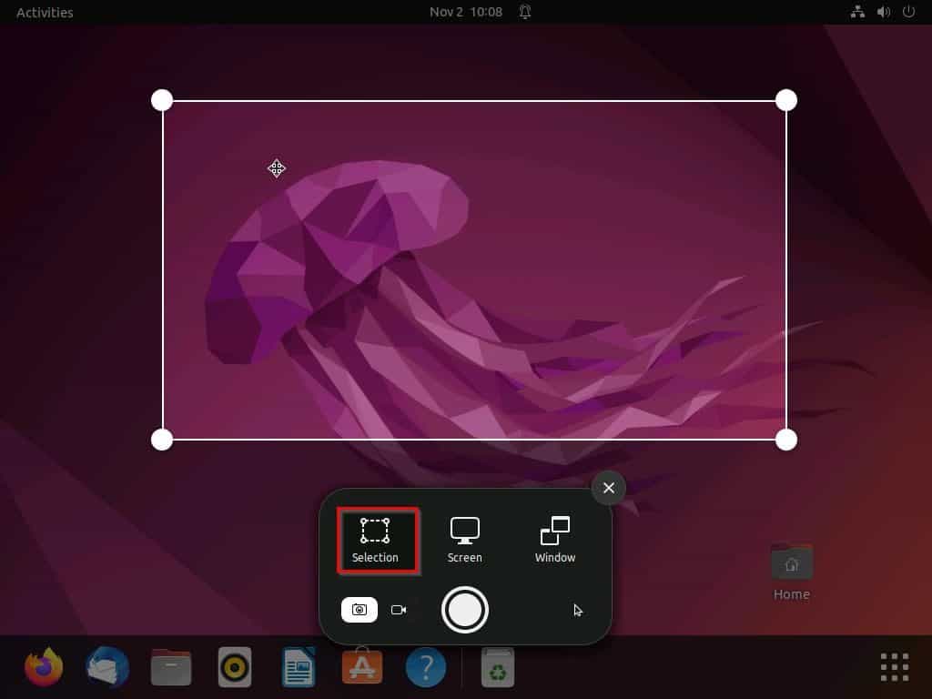 Screenshot On Linux Through The GUI
