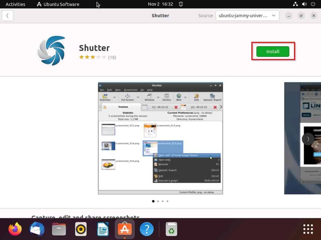 Screenshot On Linux Using A Third-party Application