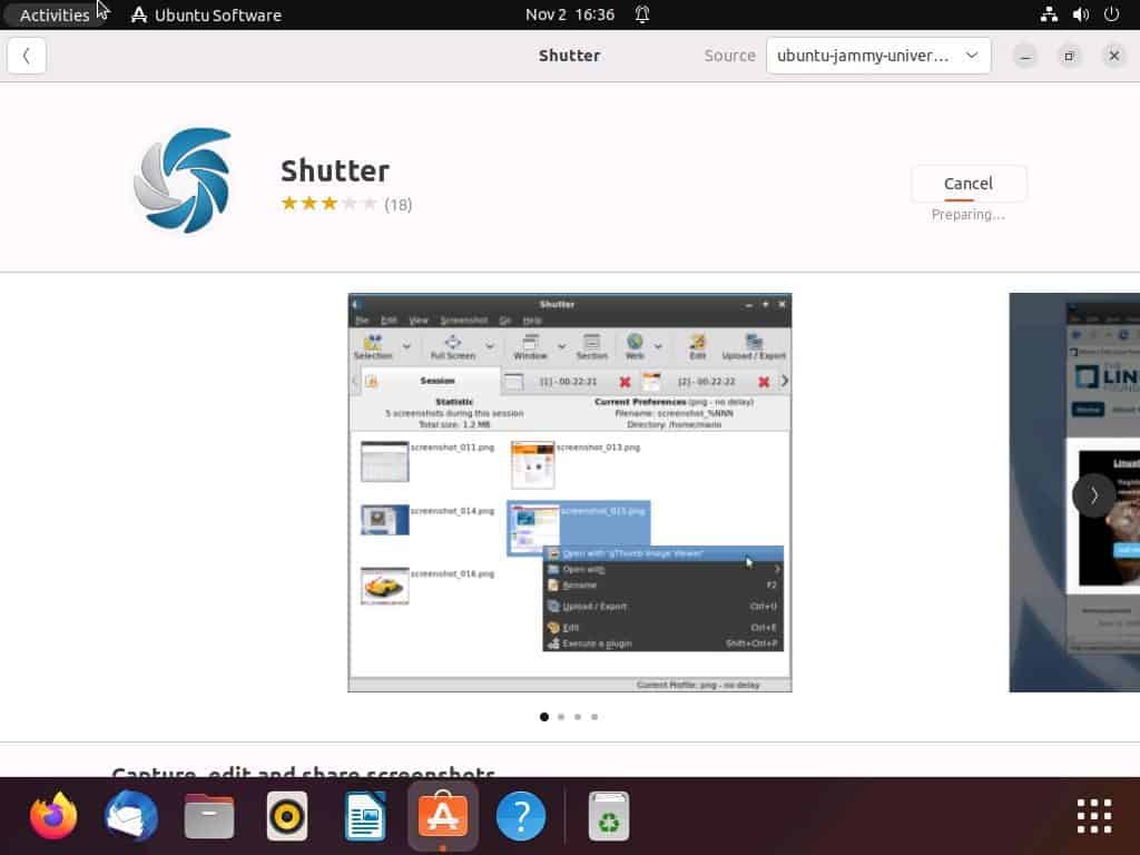 Screenshot On Linux Using A Third-party Application