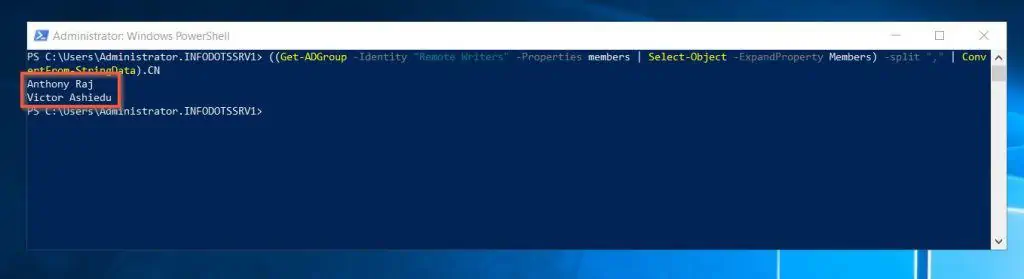 Use The PowerShell Get-ADGroup Command To List AD Group Members