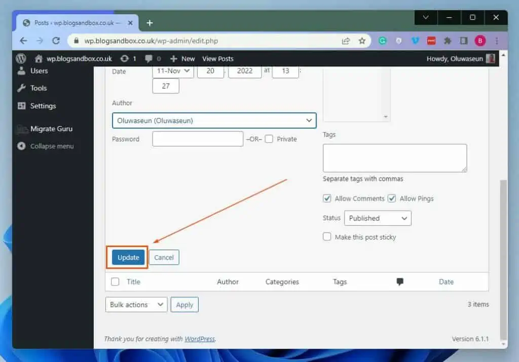 Change The Author In WordPress For A Specific Post