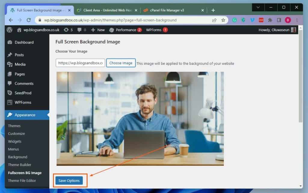 How To Make A Picture A Background On WordPress - 92