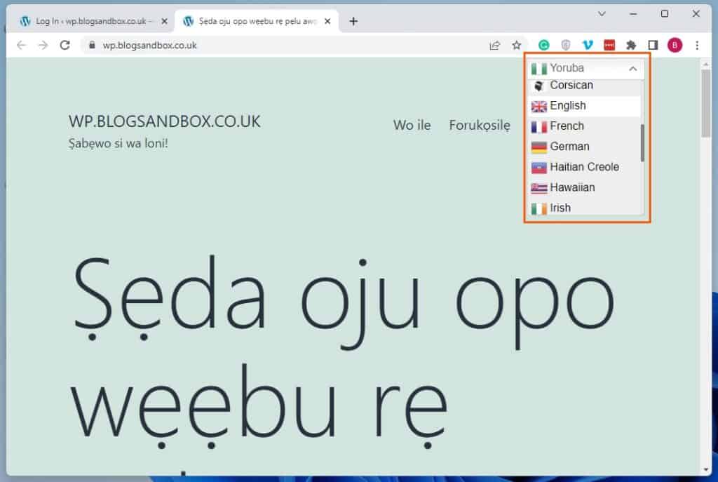 How To Change The Language In WordPress Frontend (Live Website)