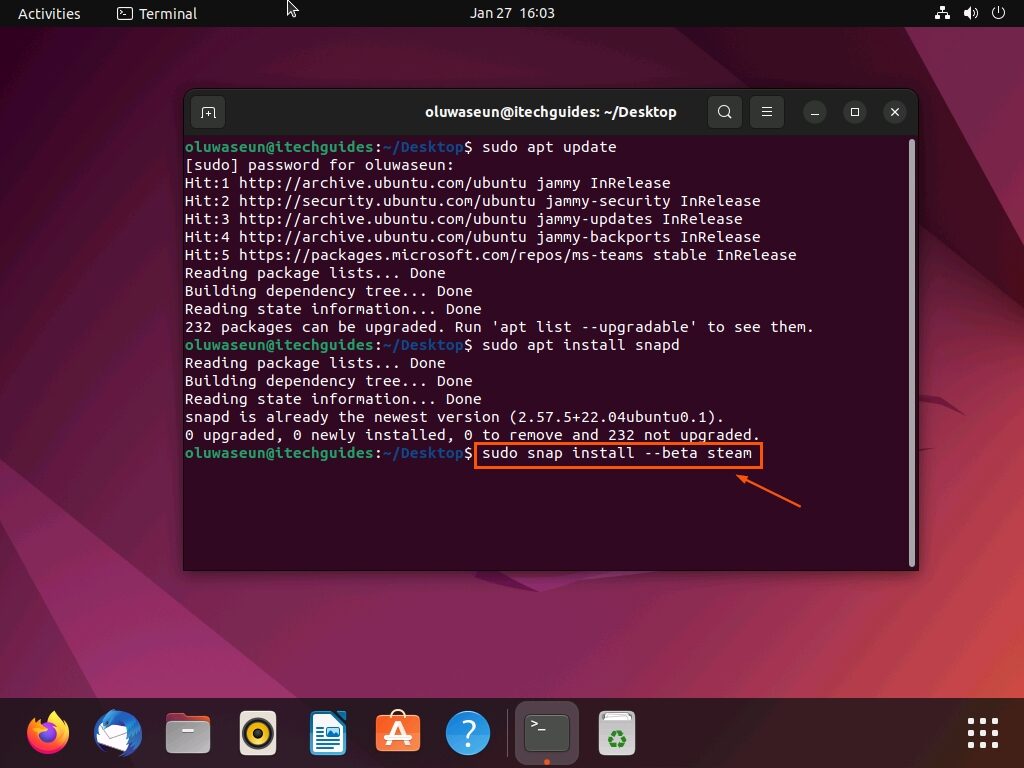 Install Steam On Ubuntu Through The Terminal 