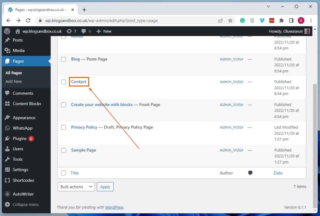 Link An Email Address In WordPress Via WordPress Block Editor