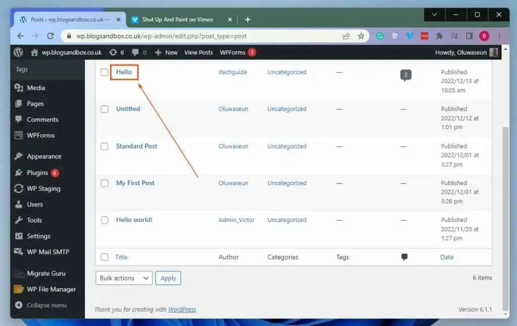 How to Embed a Vimeo Video in WordPress Itechguides