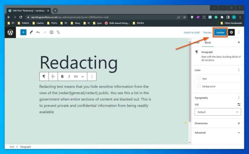Redact Text In WordPress Using The Eyes Only Plugin