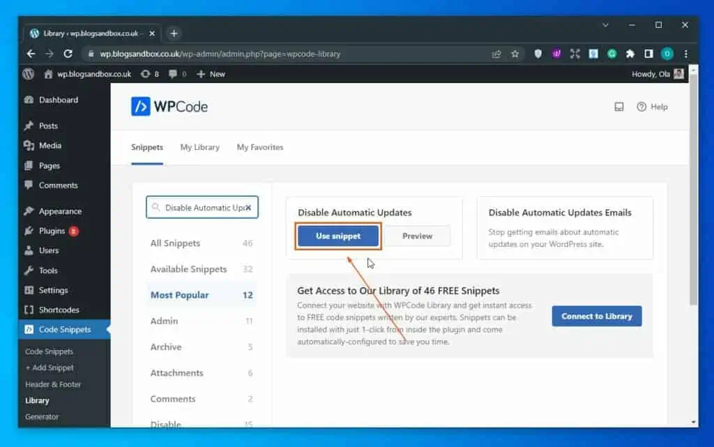Turn Off Auto Update Toggle In WordPress Using Code