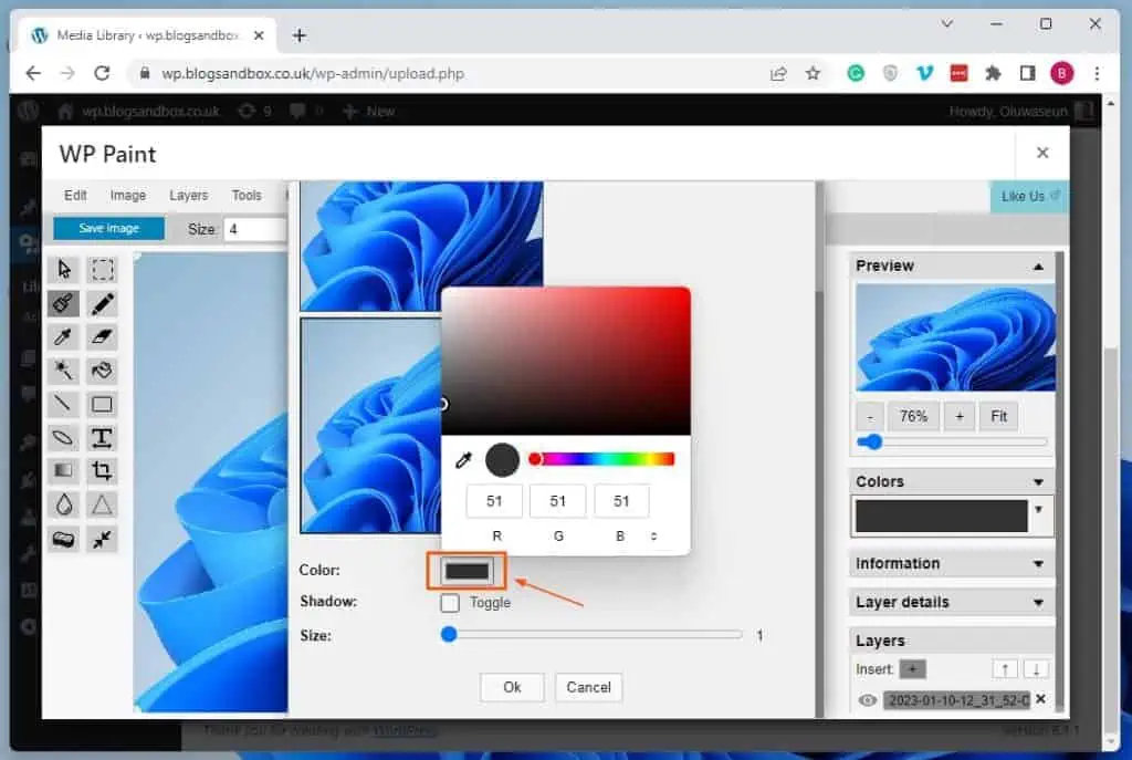 Add A Border To A Picture In WordPress Using A Plugin
