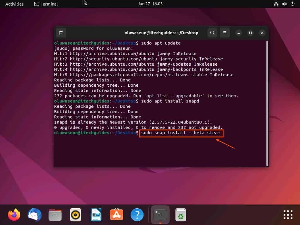 Install Steam On Ubuntu Through The Terminal