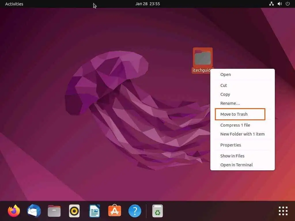 How to Delete Desktop Icons in Ubuntu Itechguides