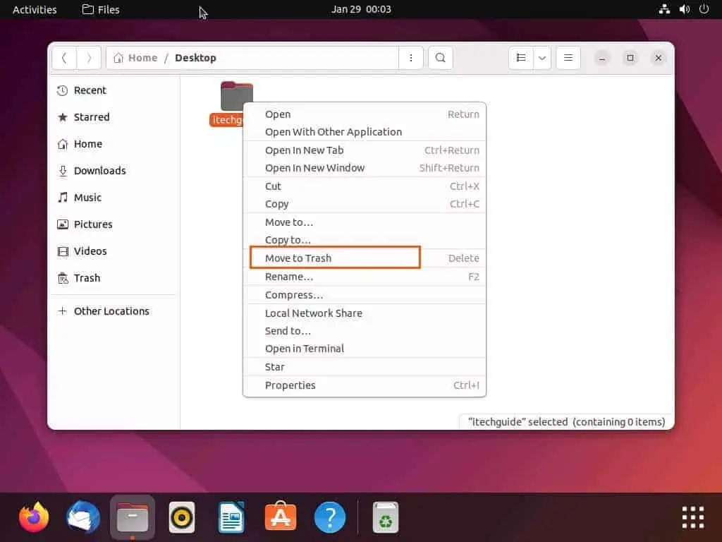 Get Rid of Desktop Icons In Ubuntu Via File Manager