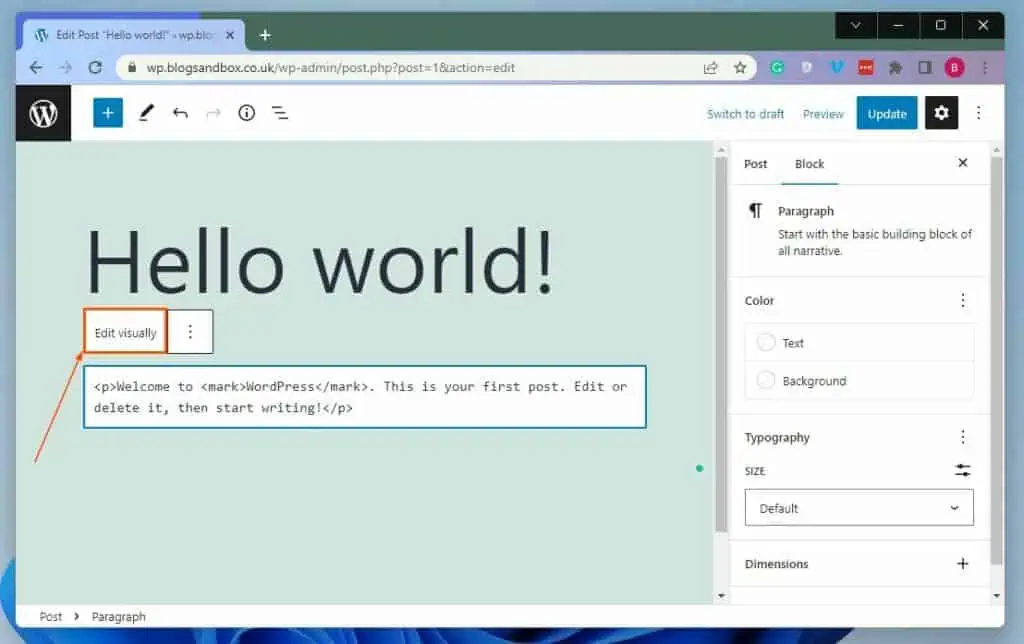 Highlight Text In WordPress Using HTML