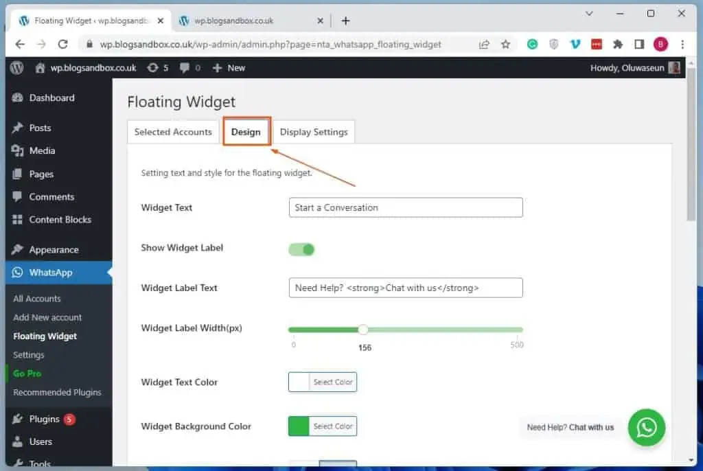 Add WhatsApp In WordPress Using WP Chat App Plugin