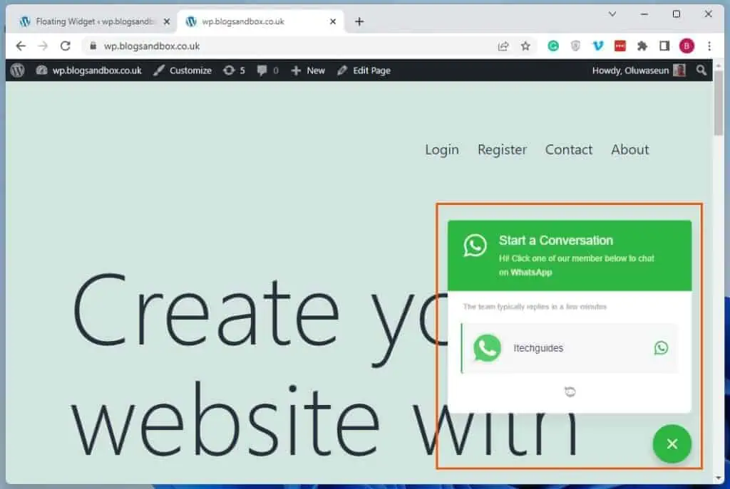 Add WhatsApp In WordPress Using WP Chat App Plugin