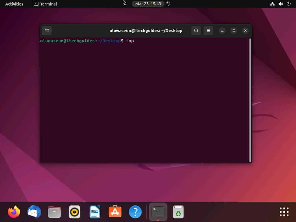 View Active Process In Linux Through The Terminal 