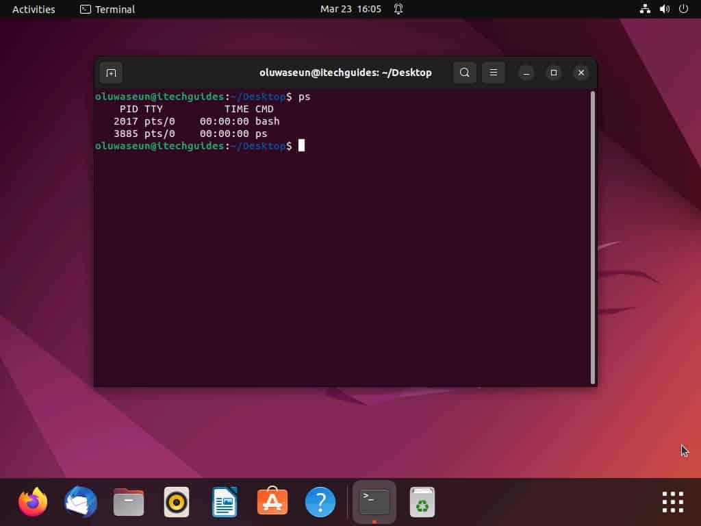 View Active Process In Linux Through The Terminal 
