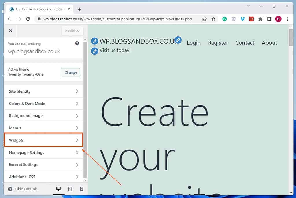 Add An Image Widget In WordPress Via Theme Customizer