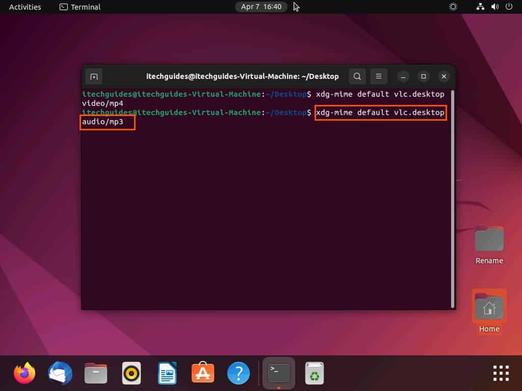 Set VLC As The Default Player In Ubuntu Through The Terminal