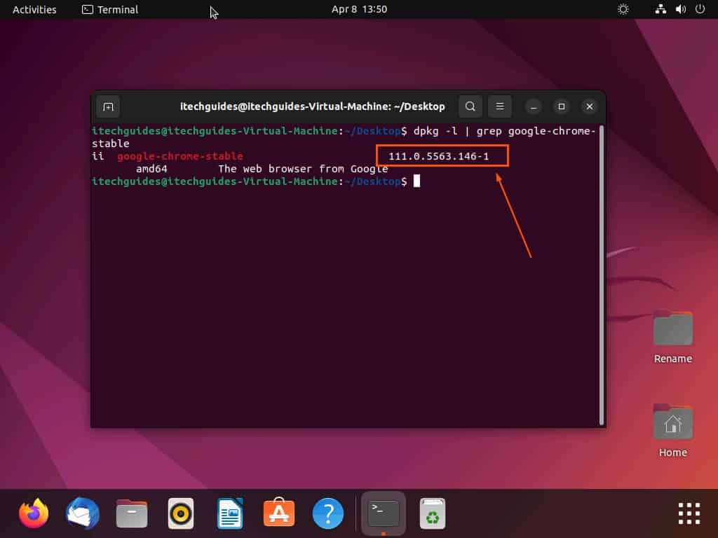 Get Chrome Version In Ubuntu Through The Terminal
