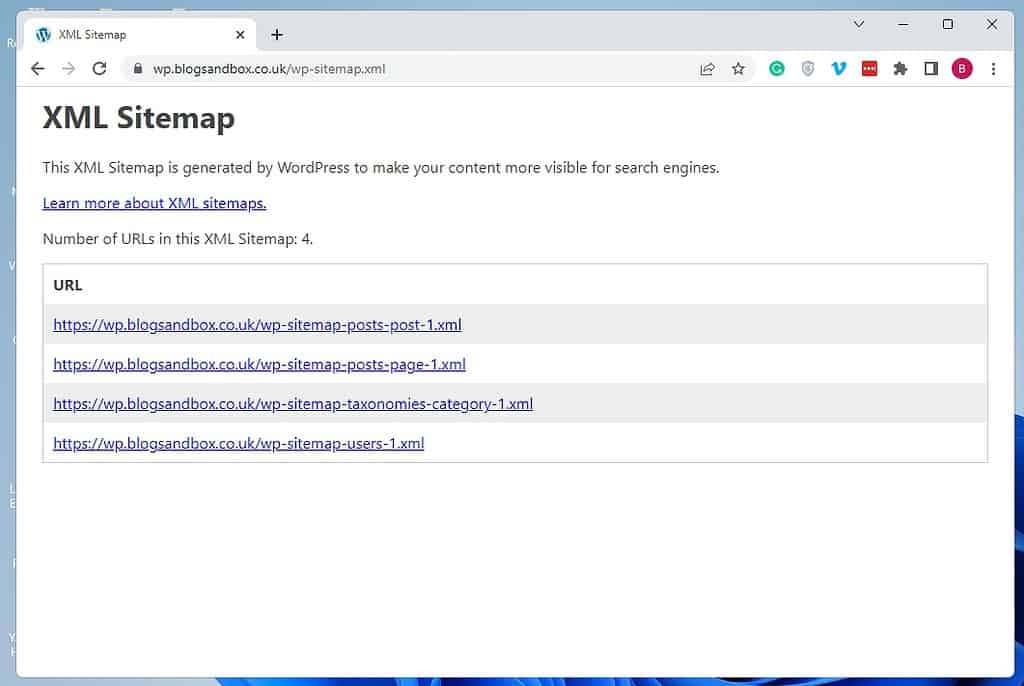 Get Sitemap In WordPress Using Sitemap URL 