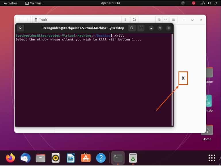 Close A Window In Ubuntu Via The Terminal