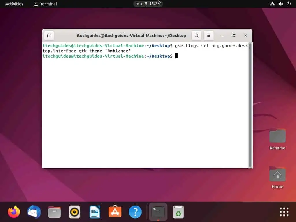 Switch From Dark Mode In Ubuntu Through The Terminal