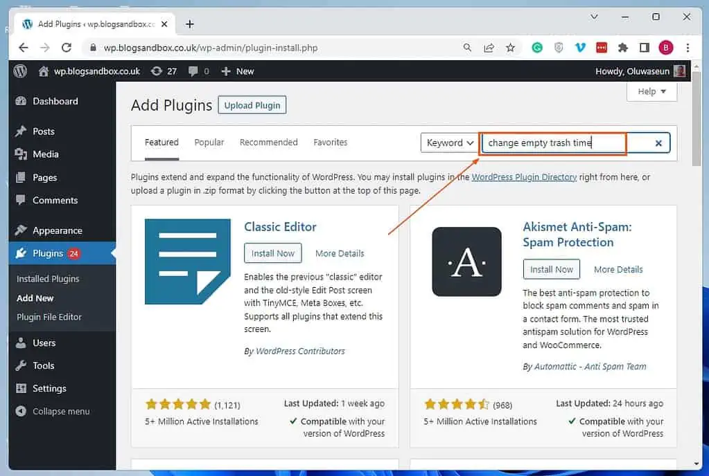 How to Empty Trash in WordPress Itechguides