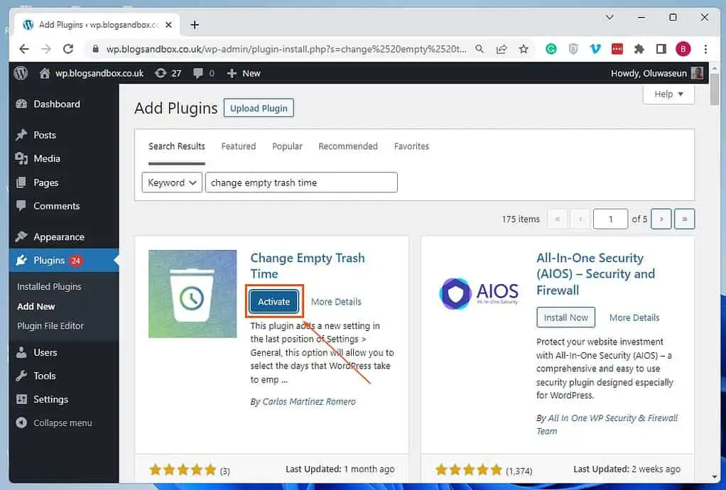 How to Empty Trash in WordPress Itechguides