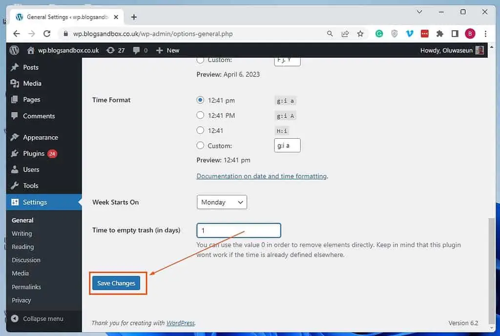 How to Empty Trash in WordPress Itechguides