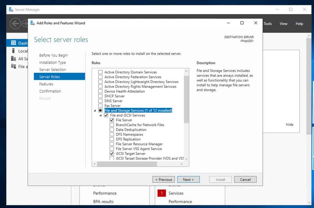 How do I add iSCSI to my Windows server?