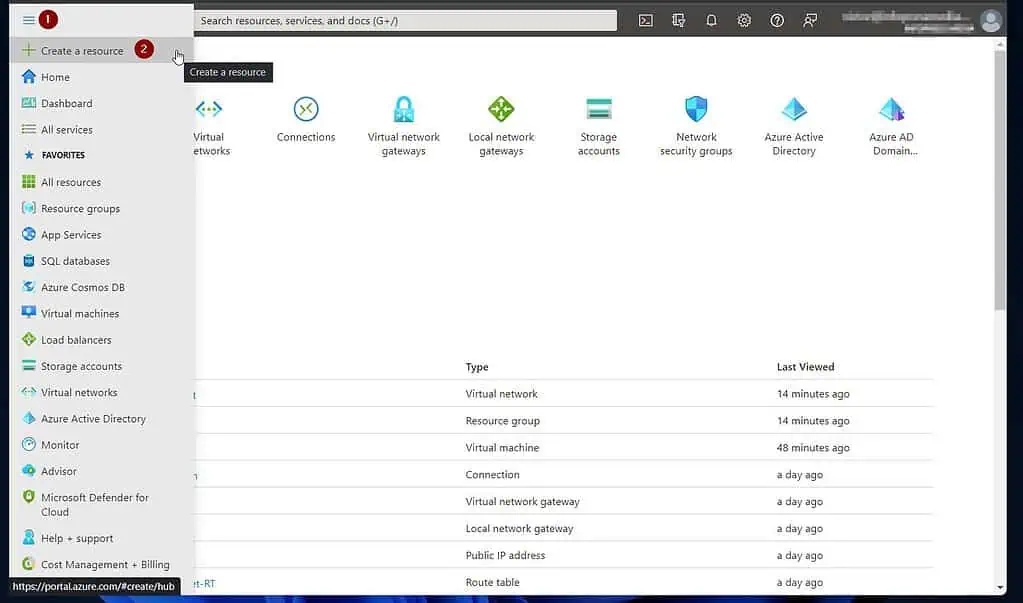 Configure an Azure VM as DC in an on-prem Active Directory - 1 of 3: Create an Azure VNet and add Address Space and Subnets